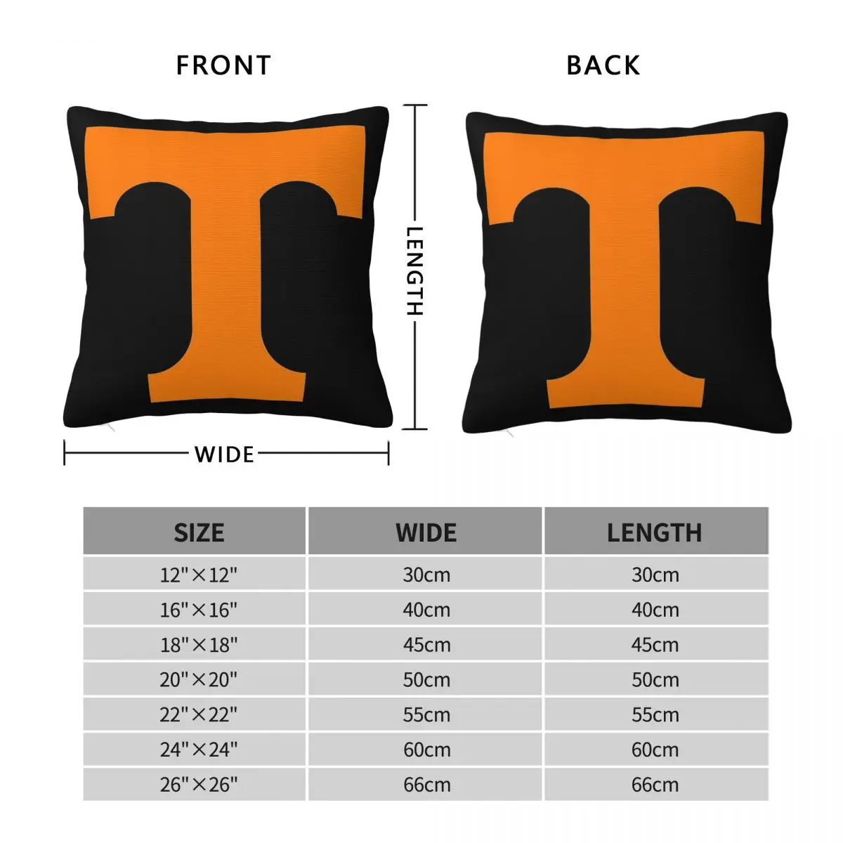 Icon Of Tennessee Square Pillowcase Polyester Linen Velvet Creative Zip Decor Throw Pillow Case Home Cushion Cover