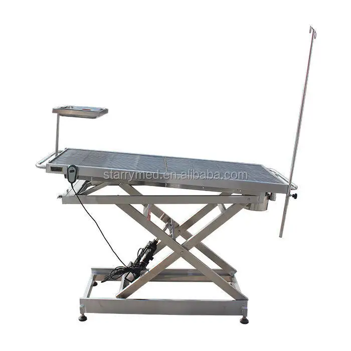 Starrymed SOT-02 Stainless Steel Single Side Tilt Adjustable Pet Operating Tble for Veterinary Hospitals/Clinics - Durable