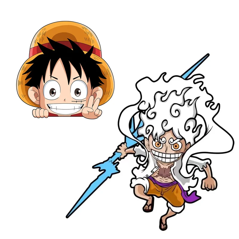 

Cute Series Luffy Nika Form Stickers Waterproof and Sunproof Stickers Suitable for Cars Walls Classic Toy Stickers