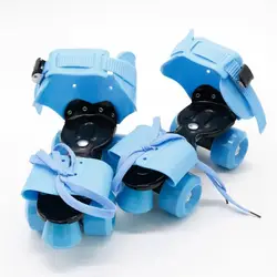 Patins à roulettes réglables pour enfants et adultes, patins à double ligne, patines de patins quads, chaussures de sport de fitness en plein air