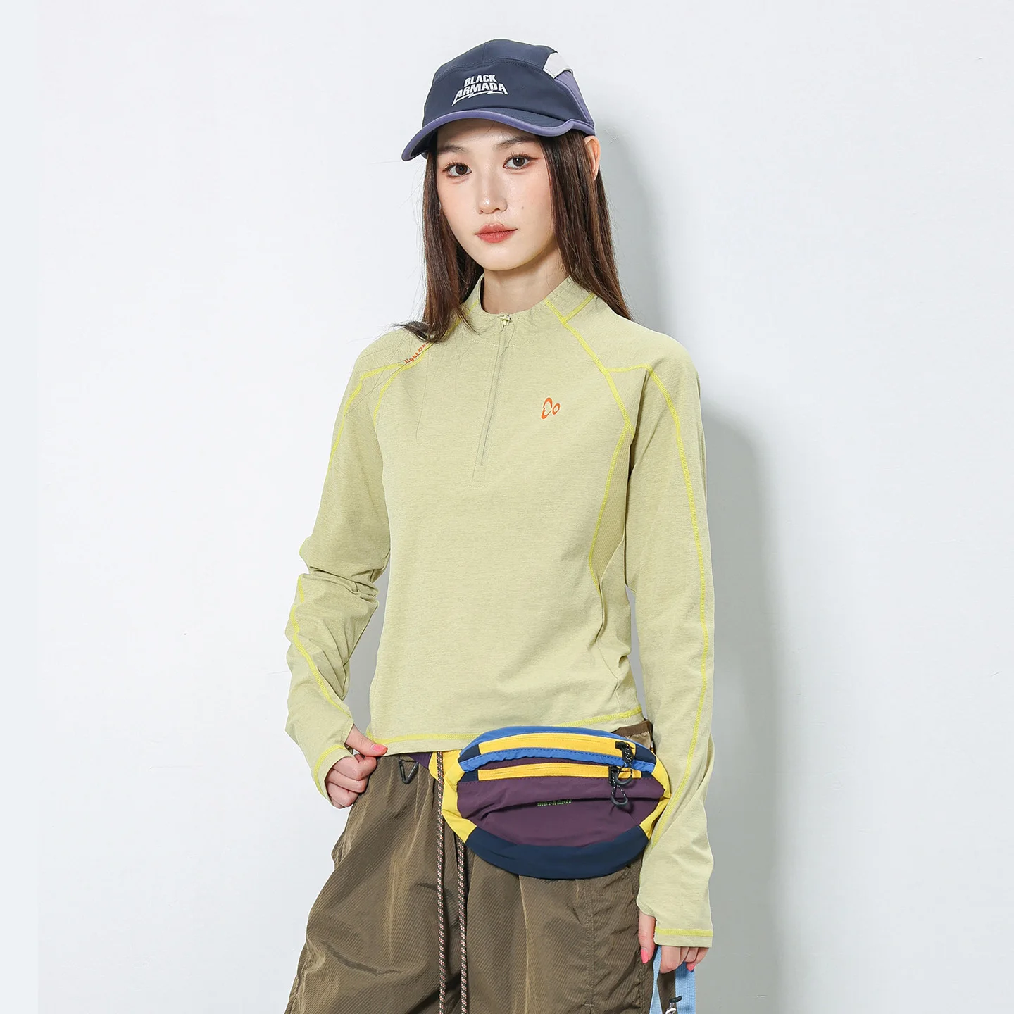 Women Outdoor Cycling Hiking Long Sleeve Quick Dry Sport T-shirt Hot Girl Y2k Streetwear Fashion Slim Short T Shirt Track Tshirt