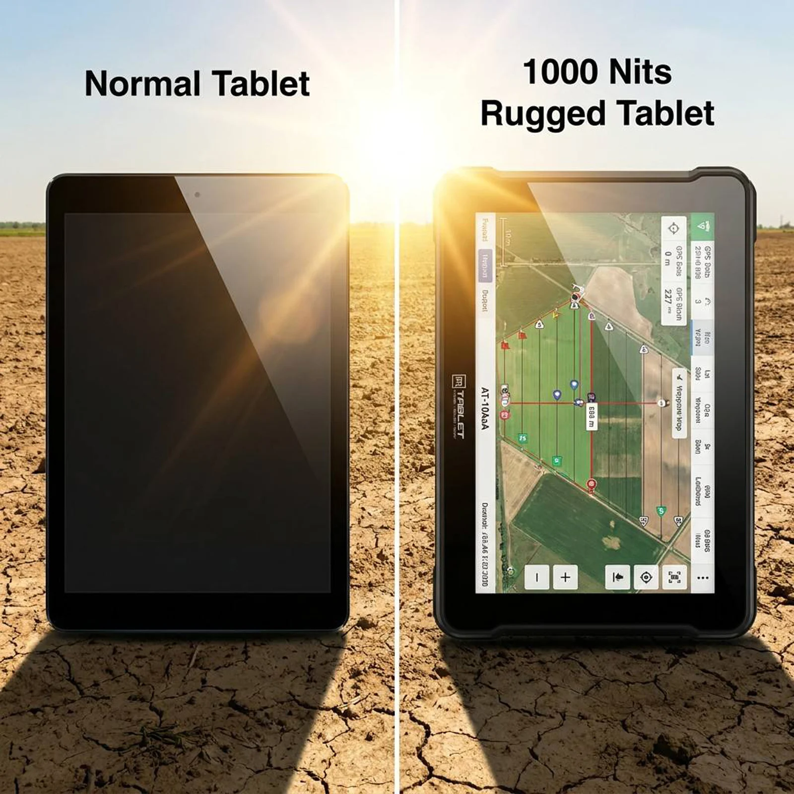 High Precision RTK Rugged Tablet 10.1