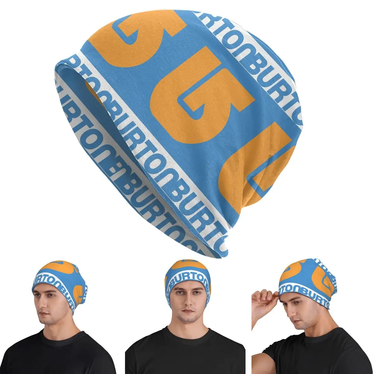 Burton Snowboard Sportive Warm Knitted Cap Hip Hop Bonnet Hat Autumn Winter Outdoor Beanies Hats for Unisex Adult