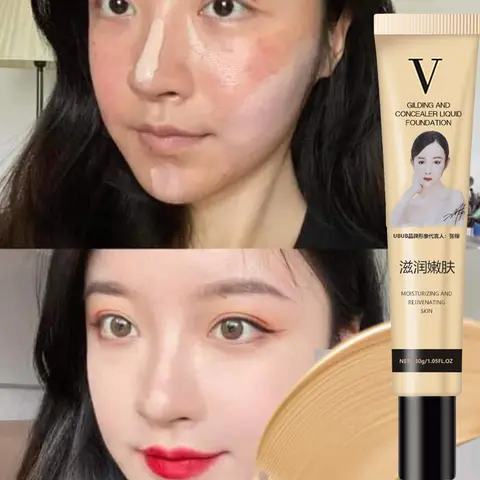 여름 리퀴드 파운데이션 BB 크림, 오일 컨트롤, 방수 브라이트닝 화이트, 오래 지속되는 튜브 컨실러, 내추럴 메이크업 BB 파운데이션