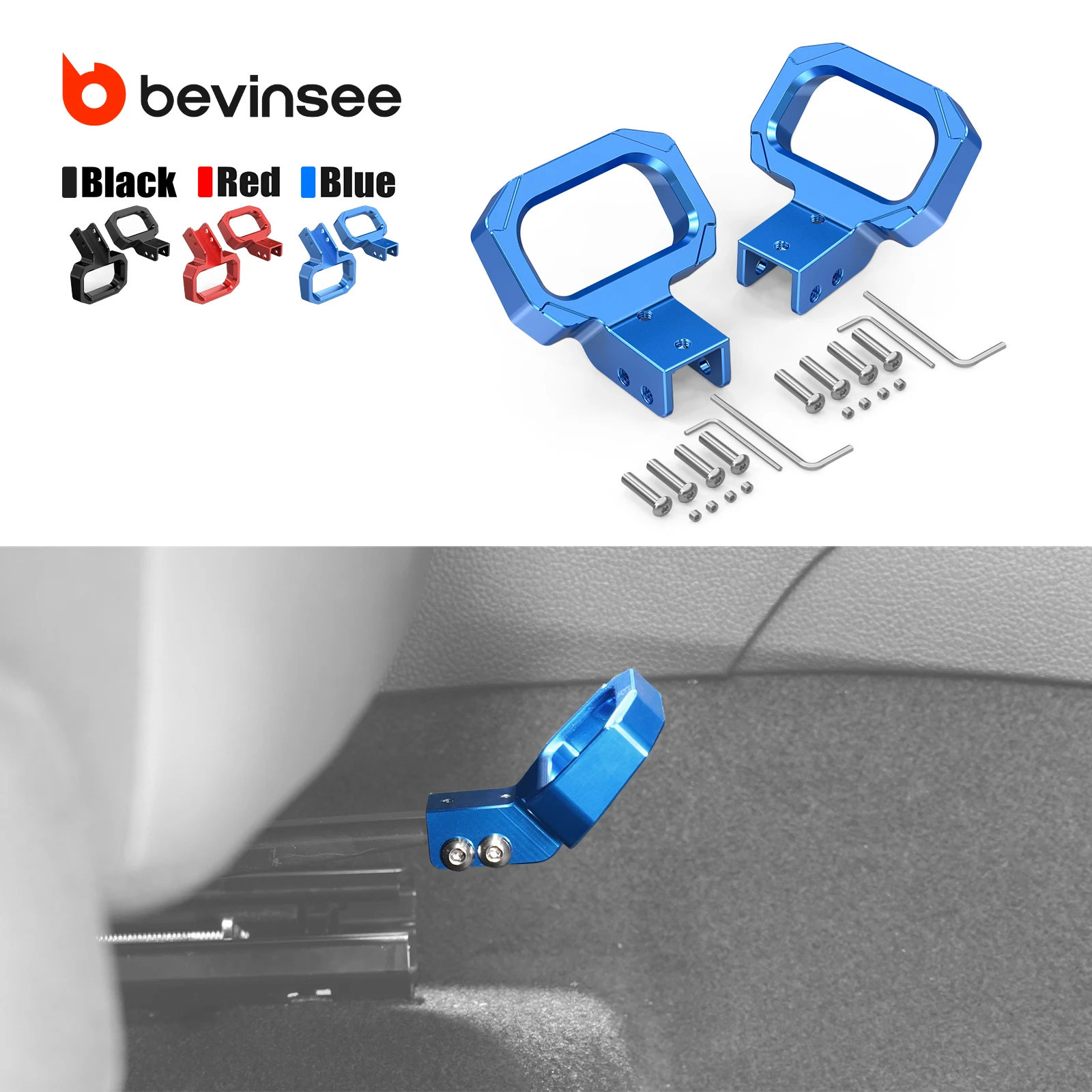 

BEVINSEE Seat Release Handle Set for VW for Golf 7/5/6 for Polo for Passat CC for Audi A3 8P A1 Q3 TT for SEAT Leon 5F for Skoda