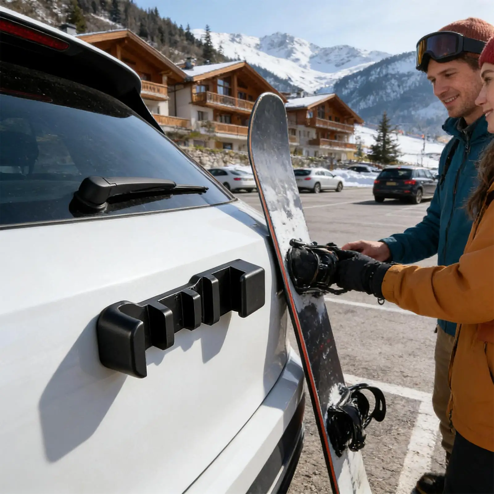 Magnetic Ski Holder for Car Magnetic Snowboarding Carrier Snowboard Holder for Car for Vehicle Winter Sports Outdoor Travel Men