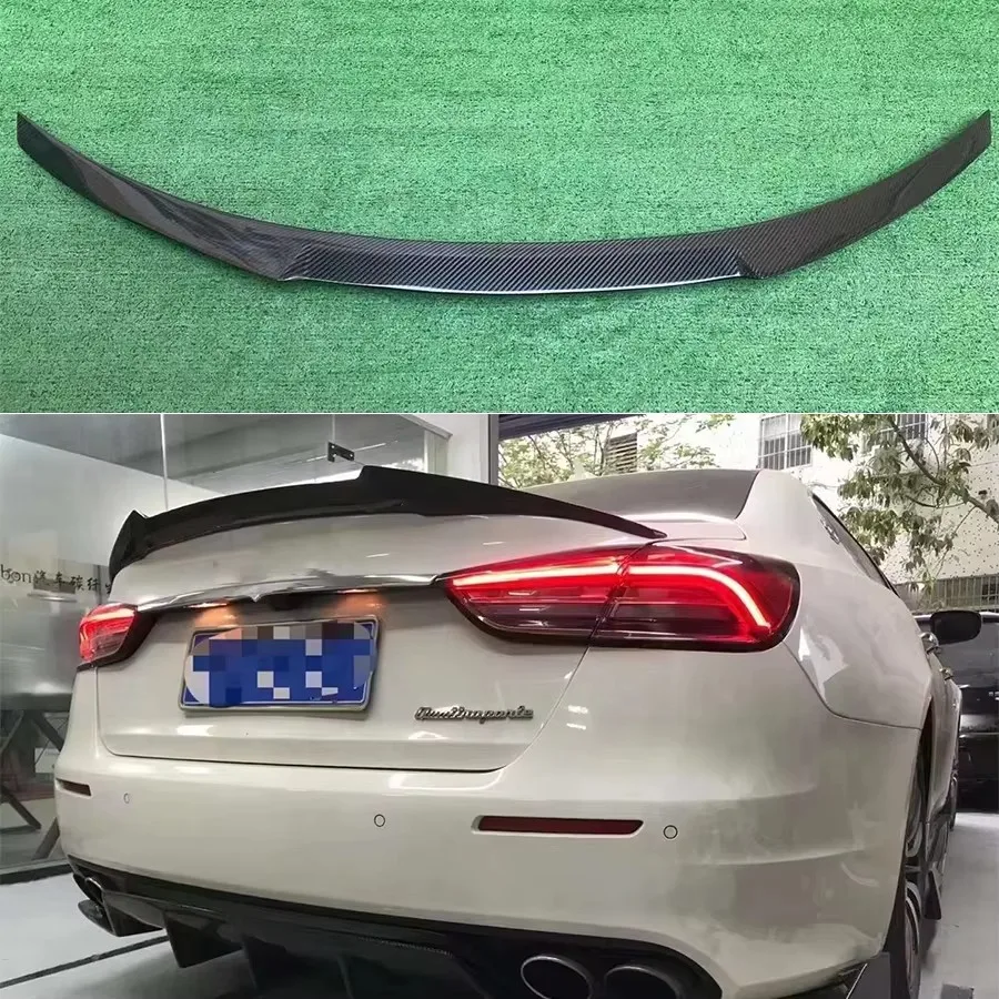 

Карбоновый спойлер-диффузор для Maserati Quattroporte, заднее антикрыло, обвес, комплект для тюнинга автомобиля