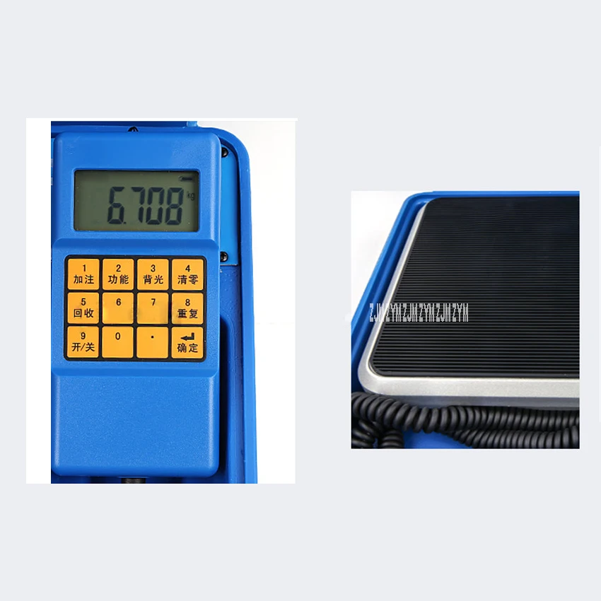 VES-50A Manual High Precision Refrigerant Recovery Electronic Scale, 50KG Freon Quantitative