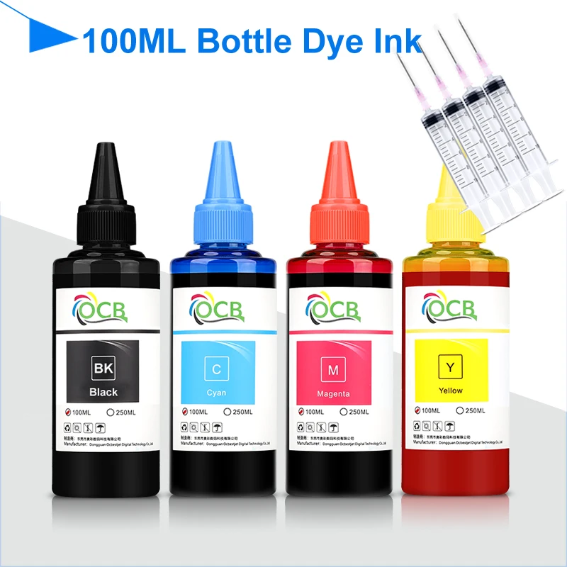 100ml recarga universal tinta corante para hp 301 302 304 305 tinta de impressora deskjet 2540 2050 2510 2620 2630 2632 5030 5020 3720 3730 tinta