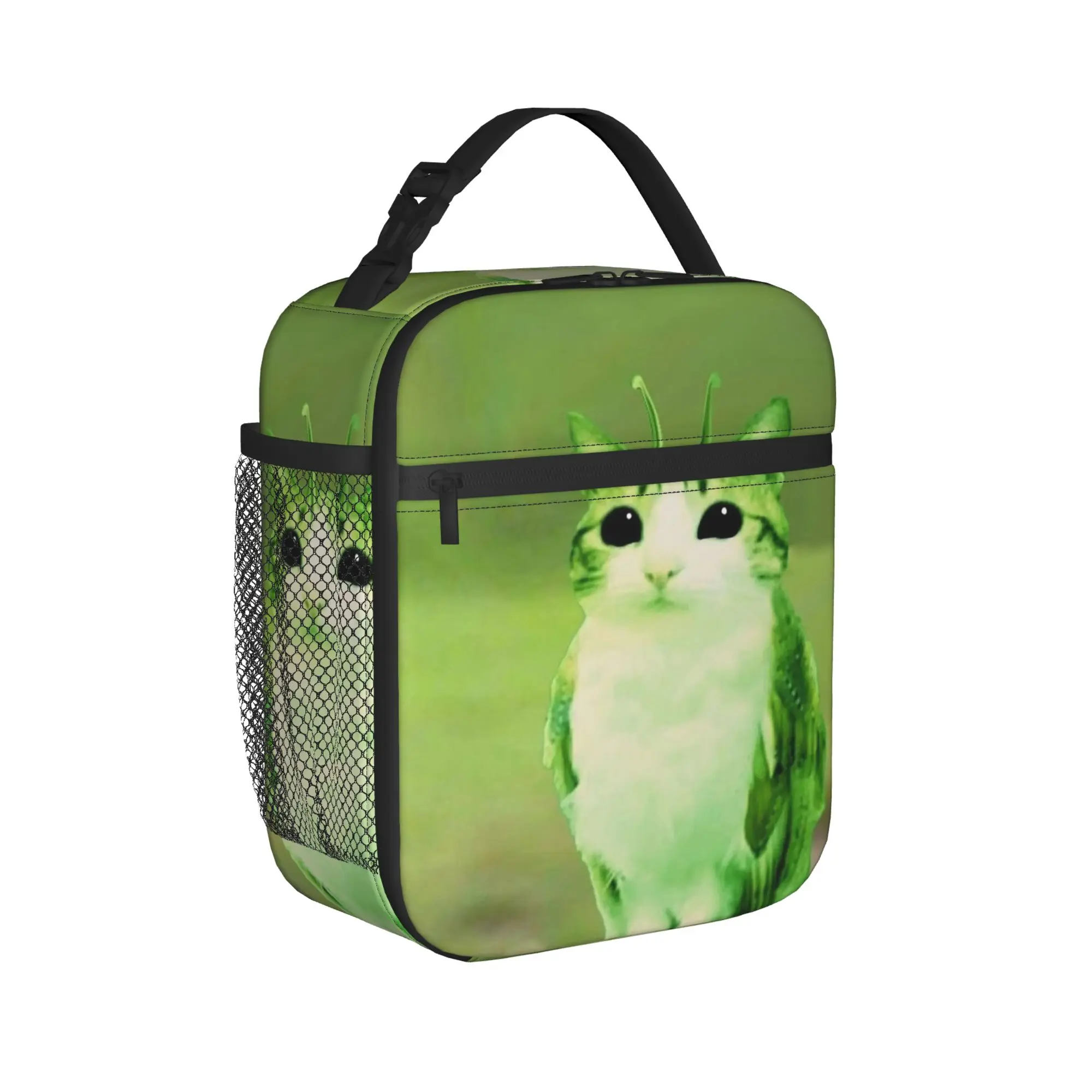 Meowl Cat Owl Meme Thermal Insulated Lunch Bags for Picnic  Portable Bento Box Cooler Thermal Lunch Boxes