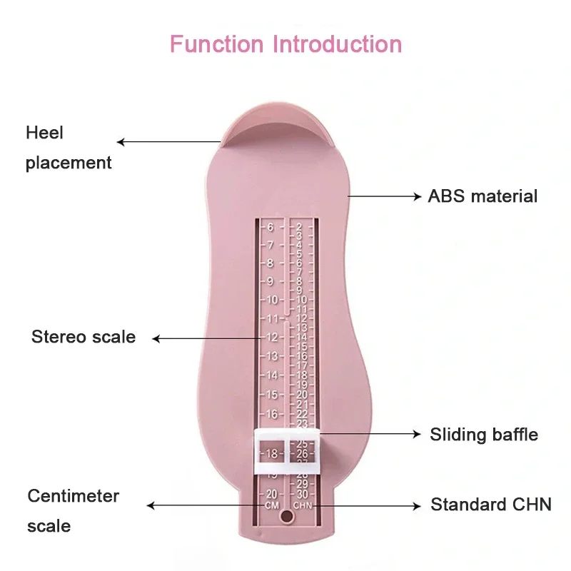 Children\'s Foot Length Measuring Ruler Fittings Kids Toddler Foot Measure Gauge Shoes Size Measuring Ruler Tool Baby Boy Girl