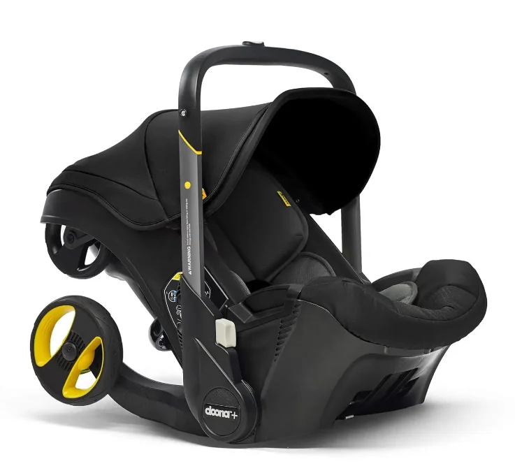 

Original Doonas Infant Car Seat & Latch Base - Rear Facing, Car Seat to Stroller in Seconds - US Version, Nitro Black