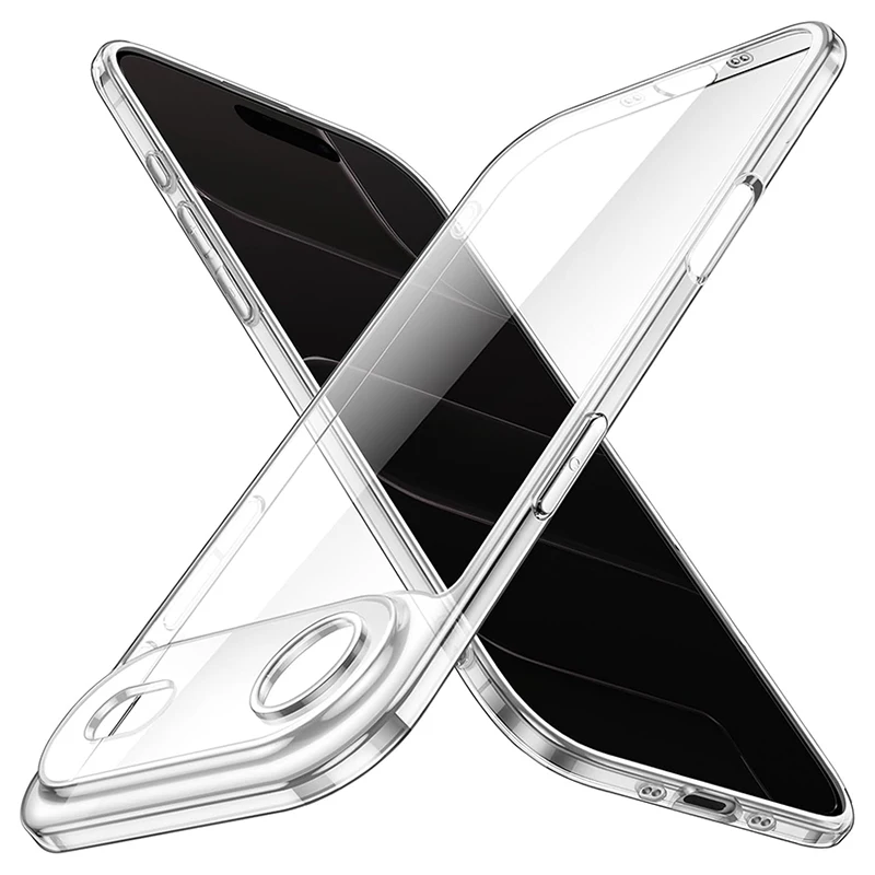 حافظة هاتف عسكرية لهاتف آيفون 17 غطاء خلفي هوائي هجين أكريليك شفاف لهاتف آيفون 17 برو ماكس مصد صلب فاخر من البولي كربونات #1