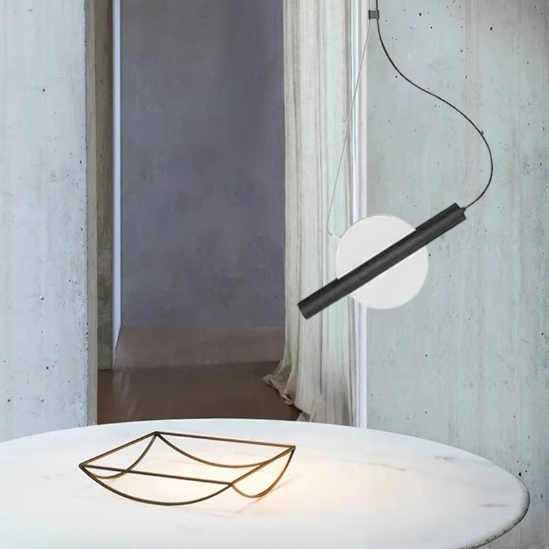 Modern Creative Geometry Pendant Light Restaurant Bar Minimalist Hanging Lighting Indoor Decor Nordic Simple Spot Pendant Lamp