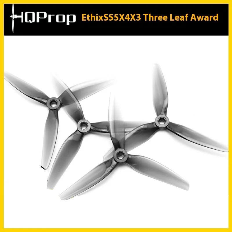 

Hq Ethix S5 5x4x3 5-Inch Fpv Crossover Propeller Pc Three Bladed Propeller Two Positive And Two Negative Gray Remote Control Toy