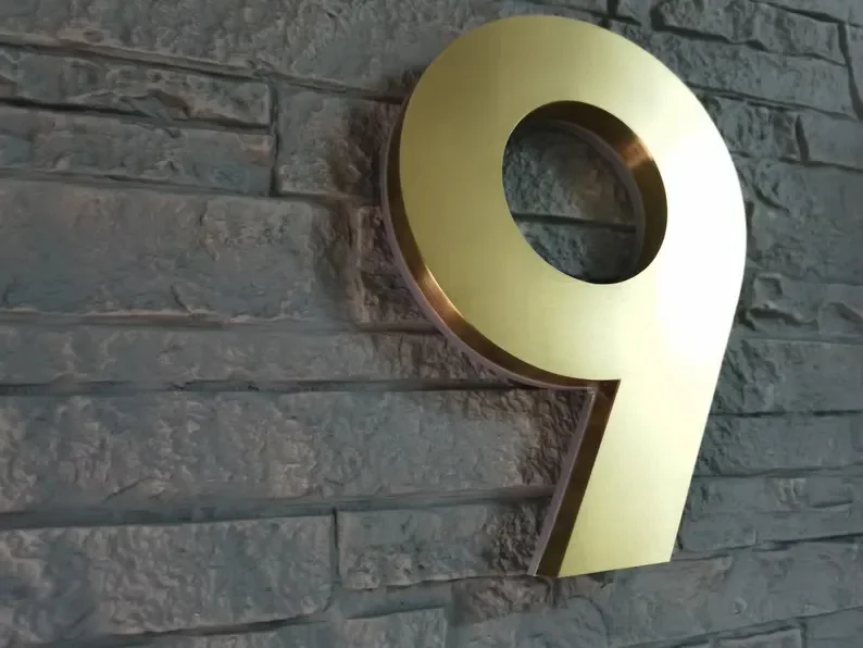 Custom LED House Number Sign for Home, Office, Hotel, Condo/Apartment Number, Family Address Sign, Unique House Number