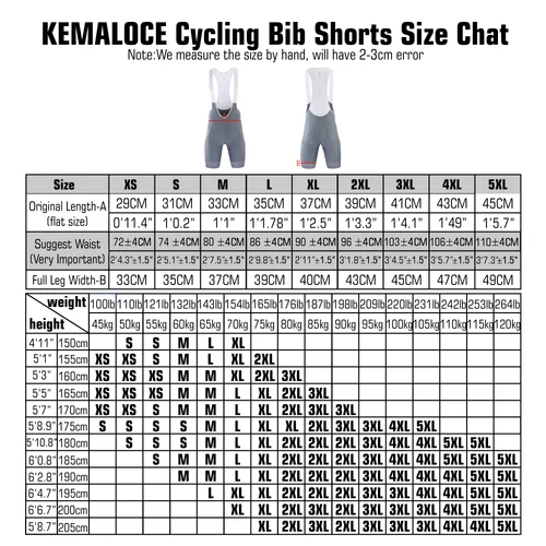 Imagen 2 del producto KEMALOCE, pantalones cortos con pechera para ciclismo con bolsillos laterales, pantalones cortos para bicicleta azul, gris y rojo, almohadilla de Gel, pantalones con pechera para bicicleta comprimida de alta calidad