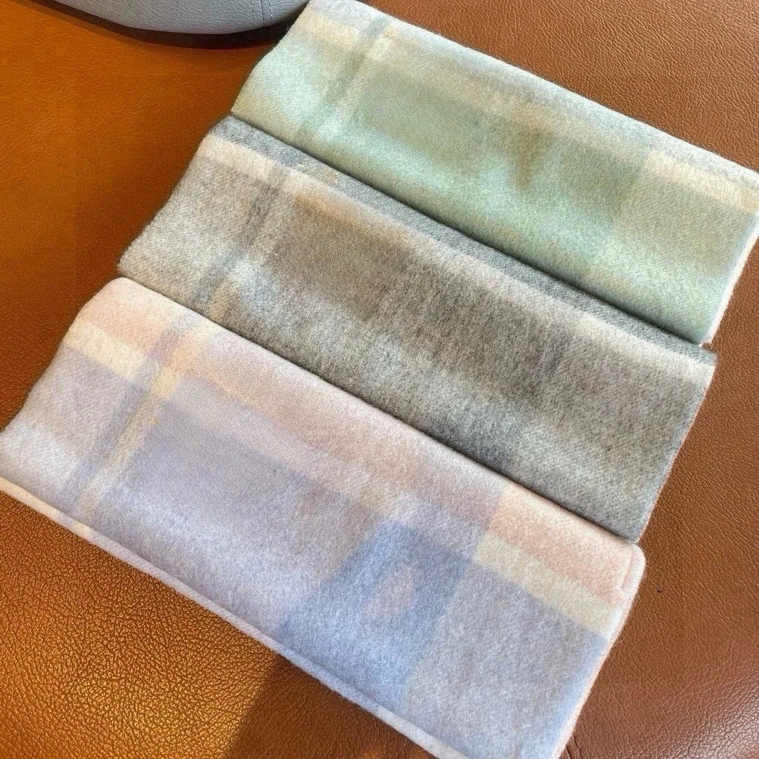 

Дизайнерский шарф B's High-end Sense из 100% овечьей шерсти, двусторонняя клетчатая большая шаль, женский новый стиль, теплый 30*180