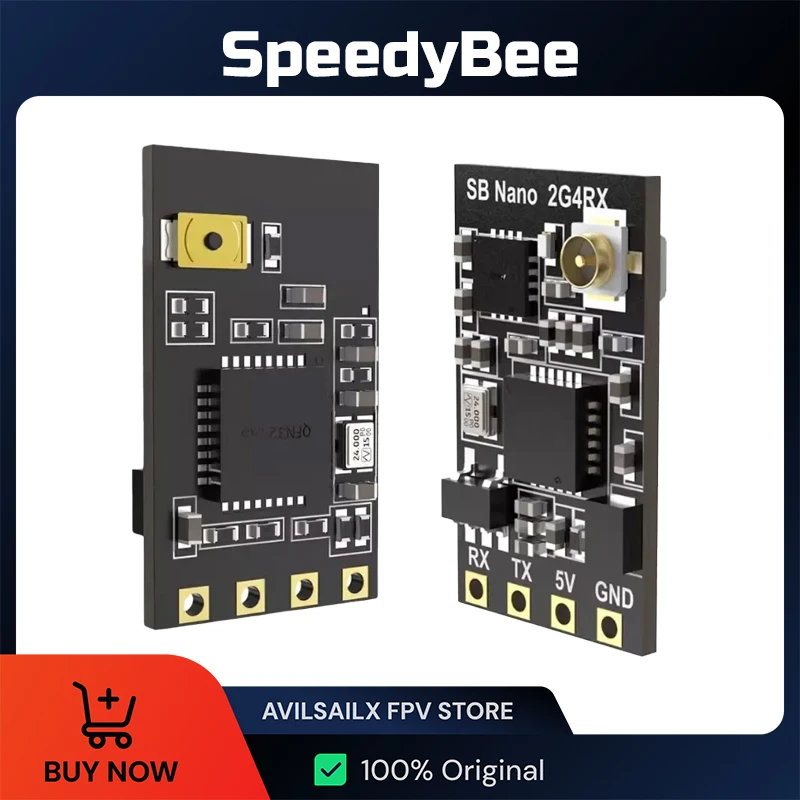 

SpeedyBee Nano 2.4G ExpressLRS ELRS Receiver for FPV Freestyle Long Range Drones DIY Parts