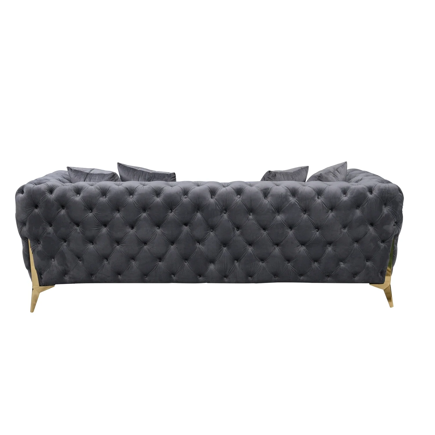 for NOVA Blue Royal Classical 3-Seater Sofa Set Luxury Living Room Furniture Italian Fancy Large Velvet Fabric Couches Sofa