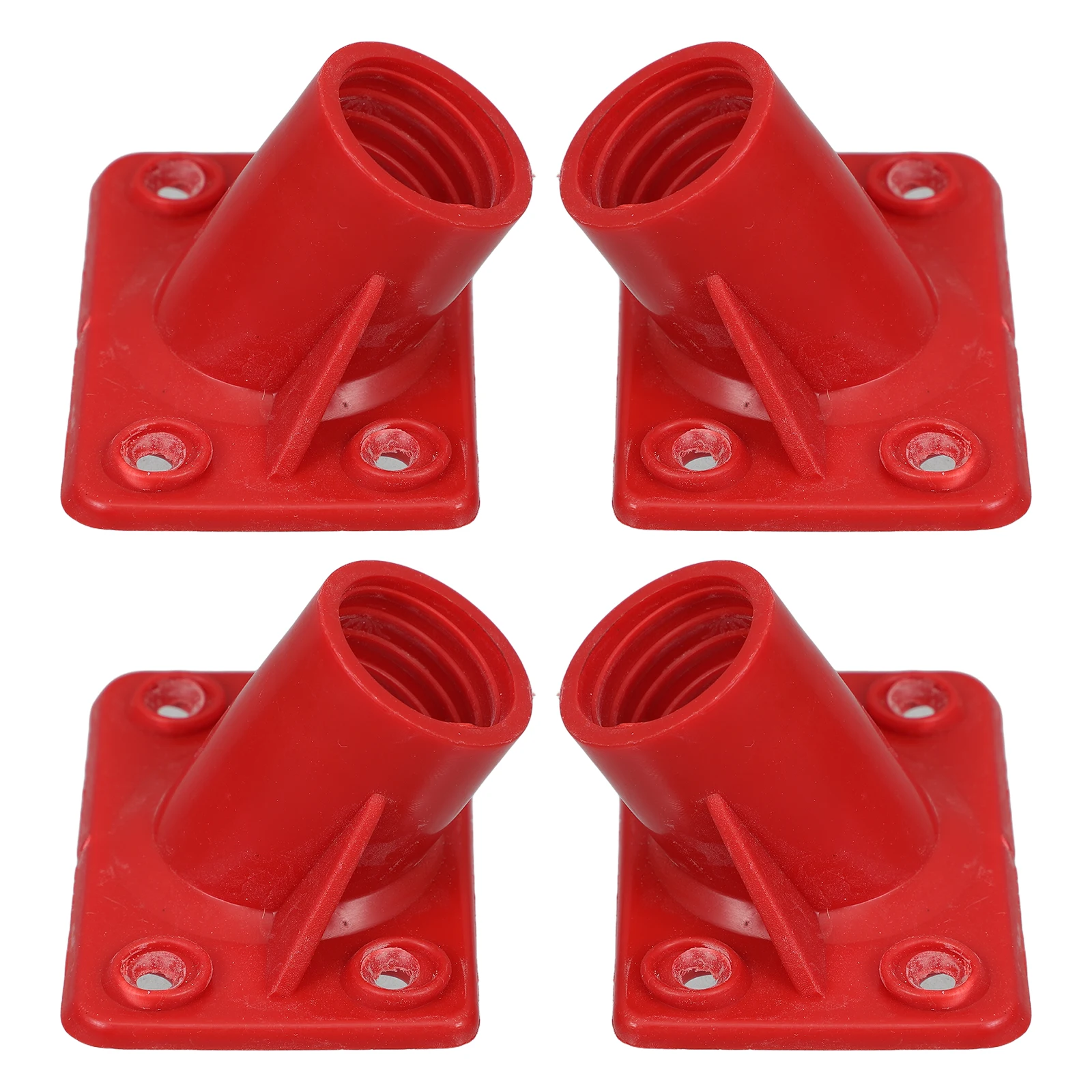 

4pcs Floor Handle Connector Holder Adapter Pole Extension Broom Head Connector Broom Handle Part Piece Durable Plastic Secure