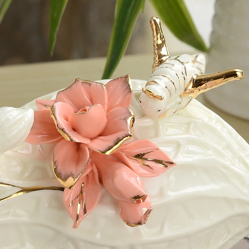 Ceramic Peanut Ornaments for Home Living Room Desktop Crafts Room Decoration Wedding Gifts Desk Accessories