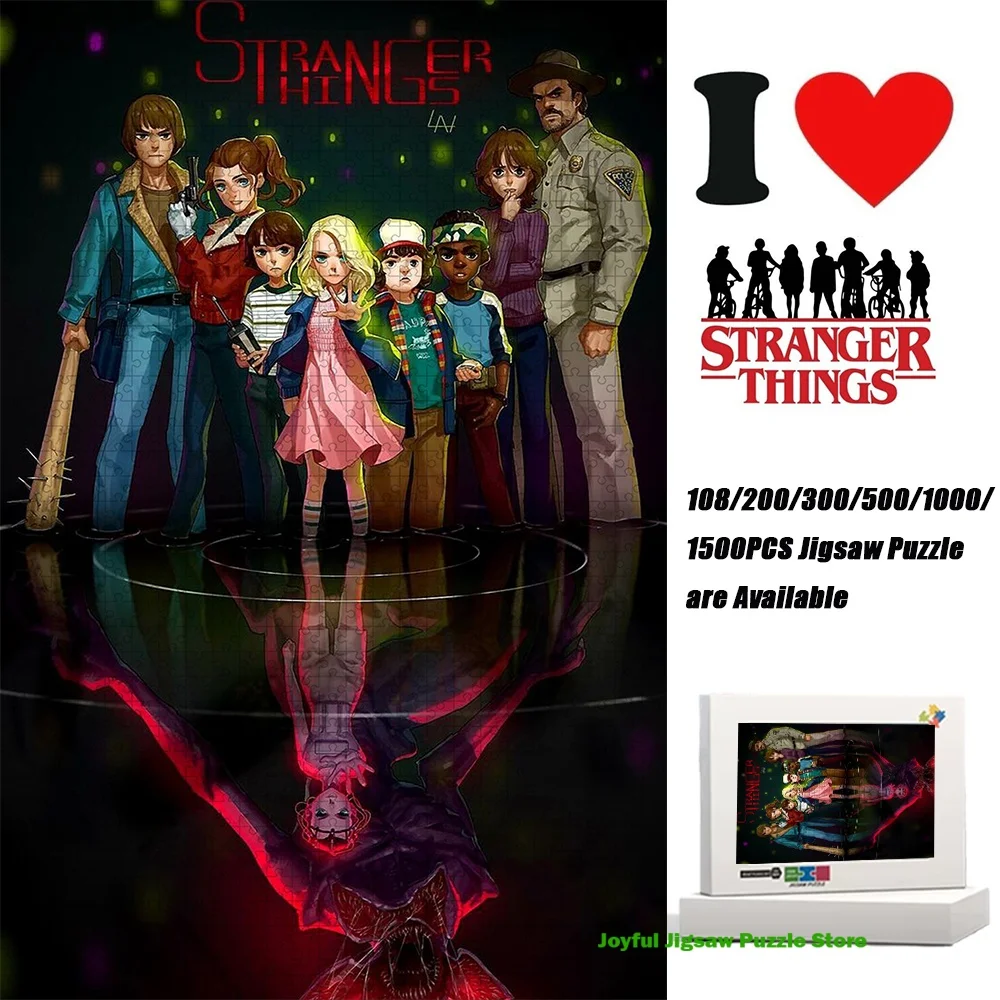 

Пазл «Очень странные дела» с главными персонажами и Векной: антистресс-игрушка, подарок на день рождения, уникальный подарок для взрослых фанатов