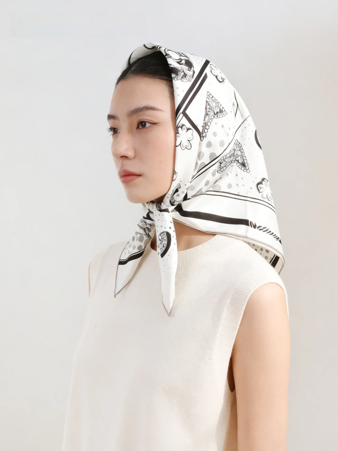 new-2026-100-silk-65cm-square-scarf-black-white-camellia-flower-design-women's-gift-fashionable-shawl-neck-warmer