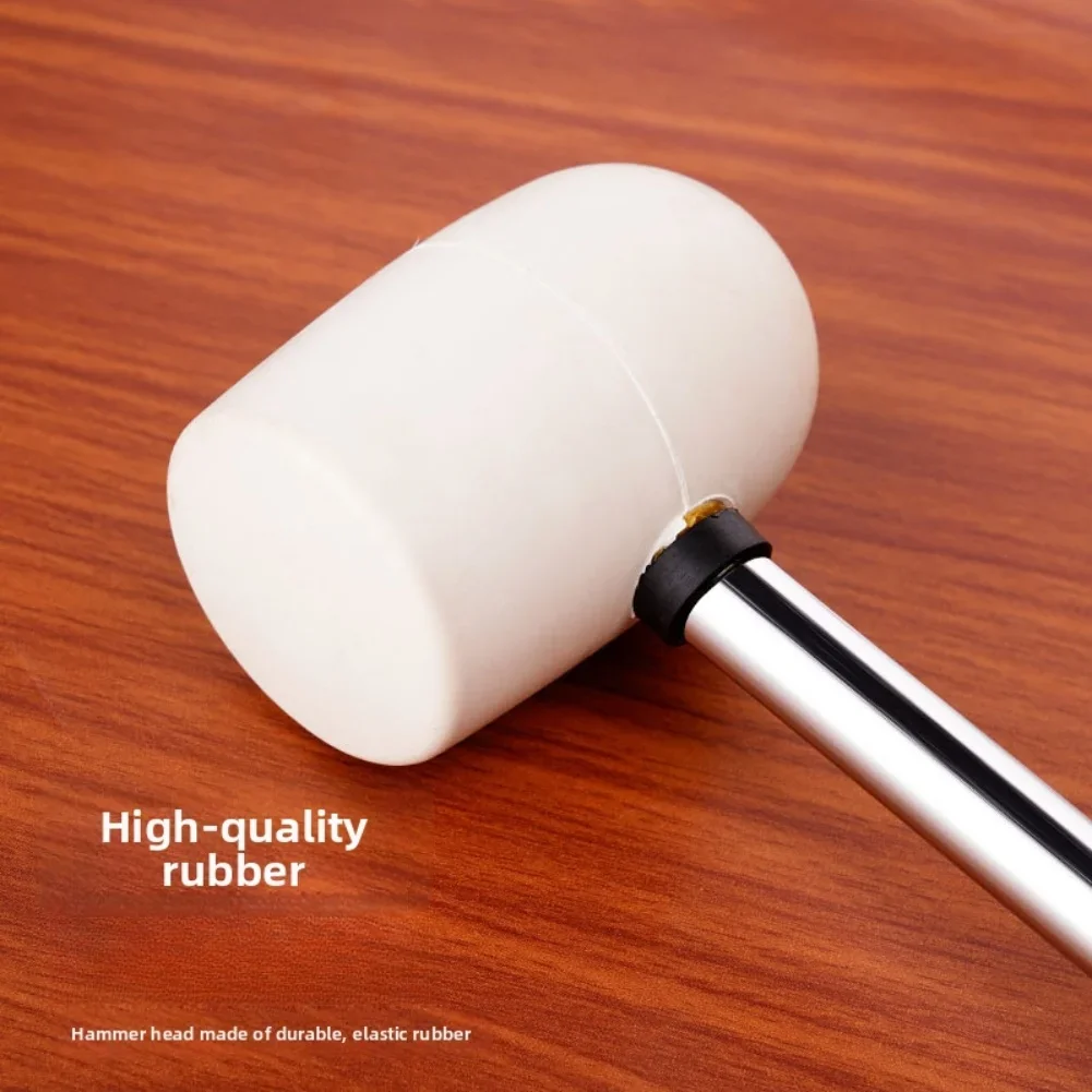 10Ounce Rubber Mallet Hammer with Ergonomic Non Slip Grip for Tile Installation Woodworking and Car Repair Tasks