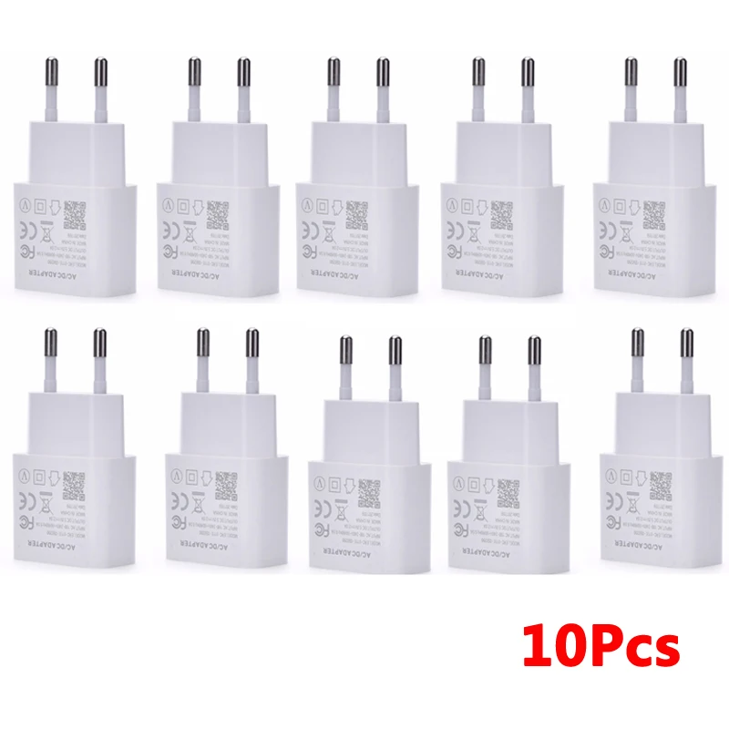 

10Pcs/lot USB Phone Charger For Samsung S22 S21 S20 A50 A70 A20 A30 A51 A71 OPPO A96 A95 USB Phone Cahrging Charger Adapter