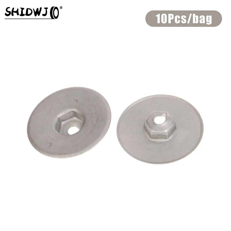 10Pcs/set Auto Metal Fasteners Insulation Panel Fastener Washers For Mini Vehicles 07146949380 Accessories