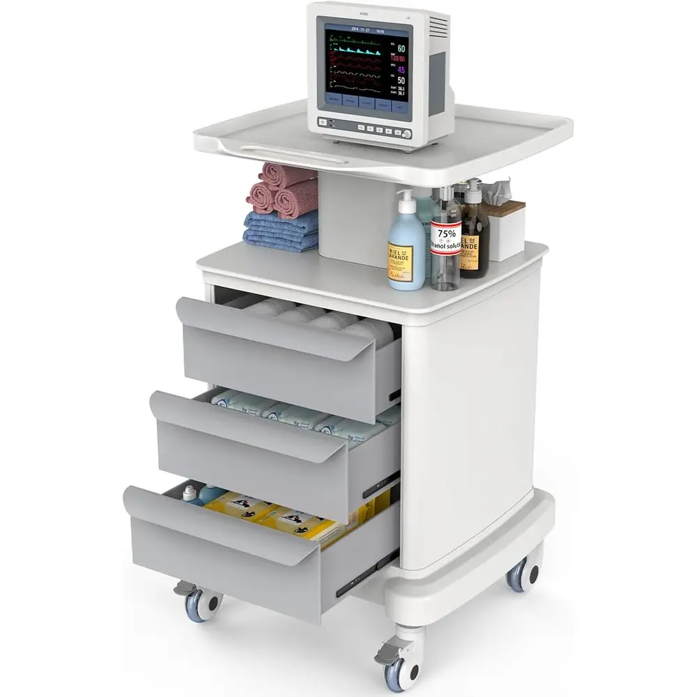 

Portable Medical Carts with Wheels, Mobile Ultrasound, Dental Implant Carts, Storage Carts for Labs, Hospitals, Clinics, and Bed