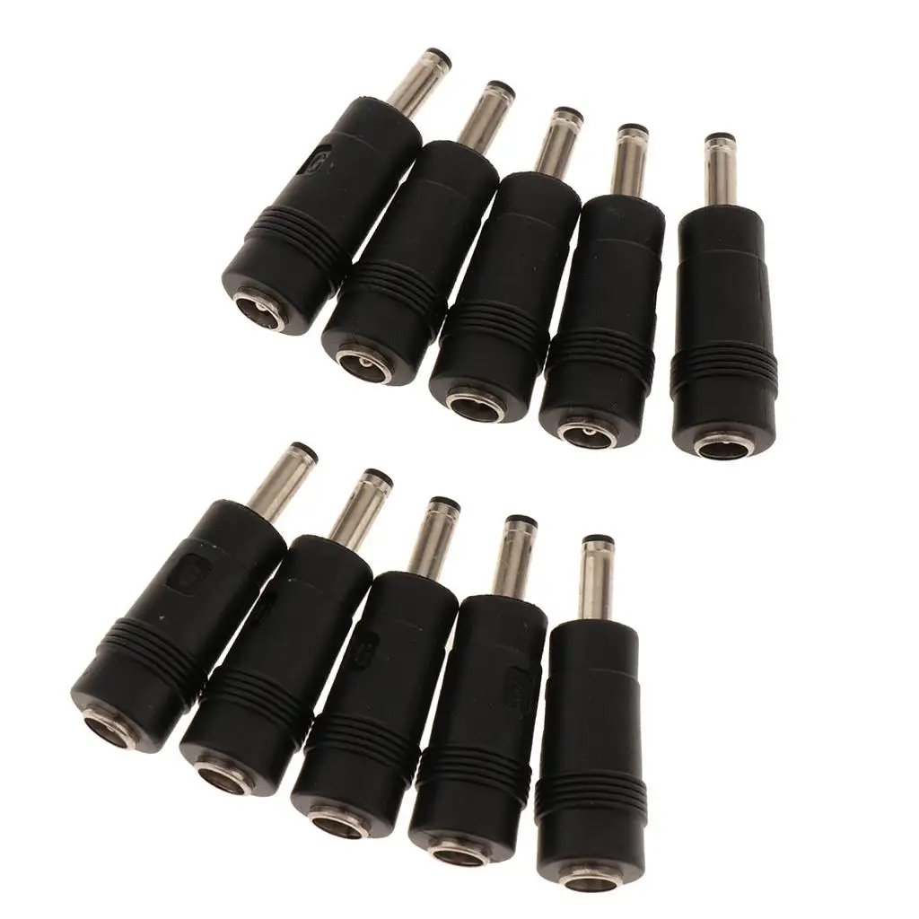 Universal Laptop Charger Adapter Plastic DC Plug Male to Female Terminal for Notebook Power Supply