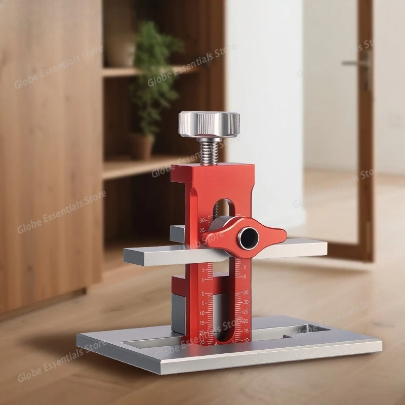 Adjustable Cabinet Door Jig  Bits Quick-Release Stable Base, Precision Drilling for Woodworking DIY