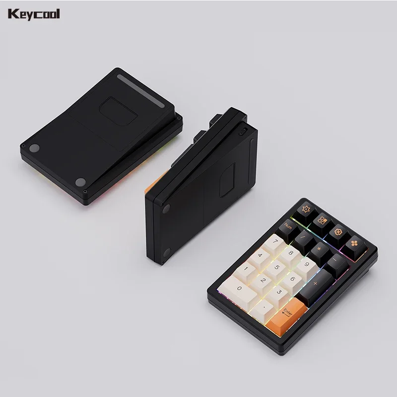 Keycool K21MAX Nummertoetsenbord Aangepast Bluetooth Bedraad 2.4G Toetsenbord Tri Mode CNC Digitaal Mechanisch Toetsenbord Anode Mini Numpad