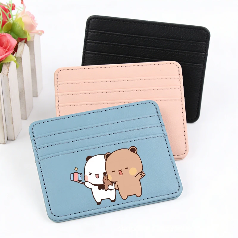 

Bubu Dudu Woman Coin Purse Yier Bear Panda Cute Passport Credit Card Holder Man Fashion PU Wallet ID Cards Kawaii Card Pack Gift