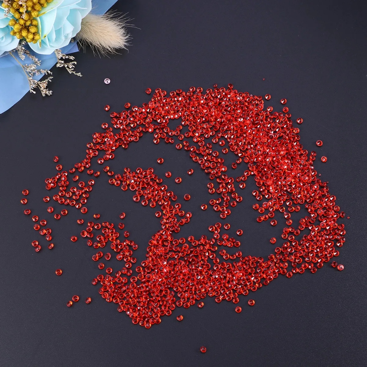 

1000Pcs Shiny Acrylic Rhinestones Colorful Craft Crystals Diy Decorations For Wedding Party Table Fillers