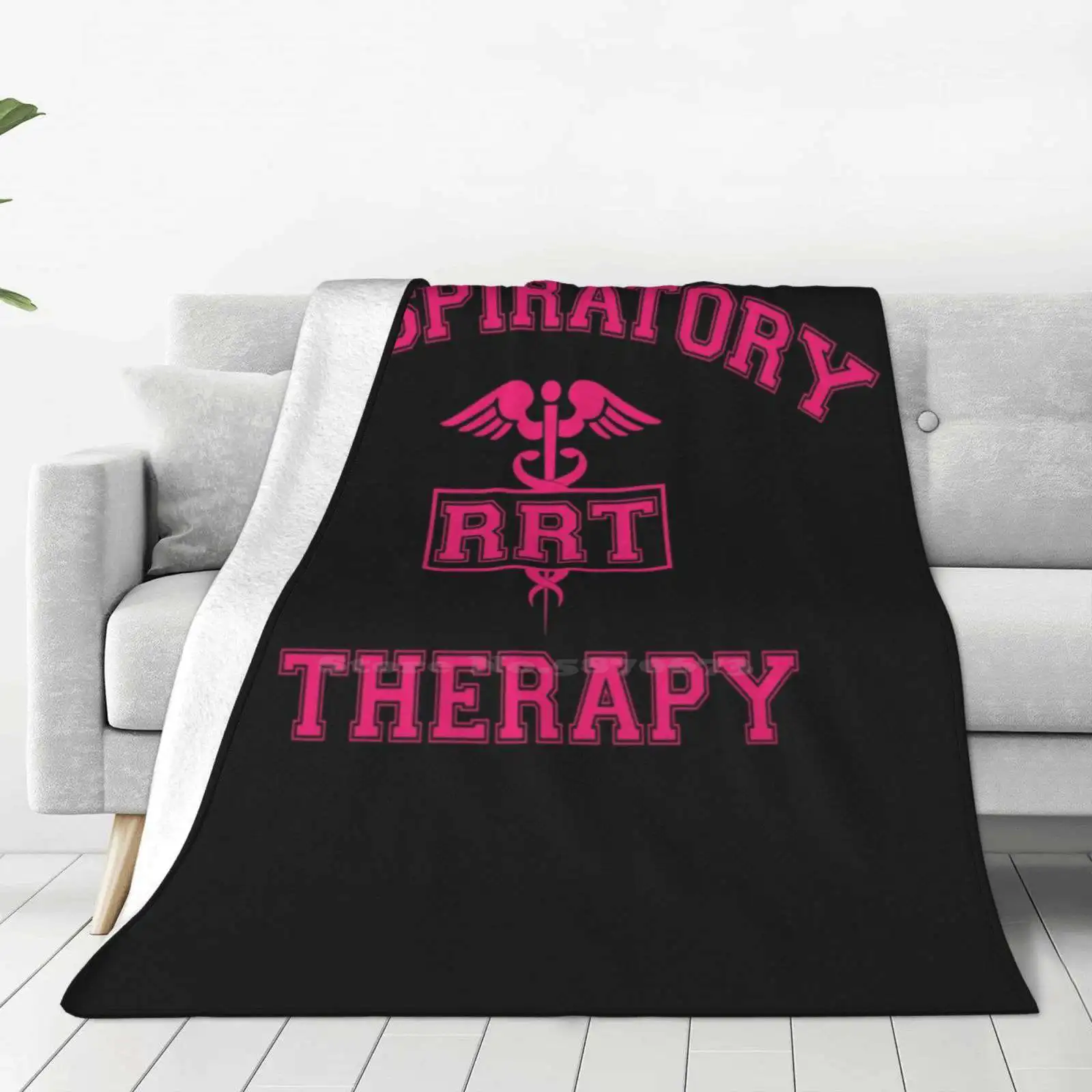 Respiratory Therapy Pink Rrt Logo Soft Warm Light Thin Blanket Respiratory Therapy Rrt Crt Rt Life Respiratory Logo Respiratory