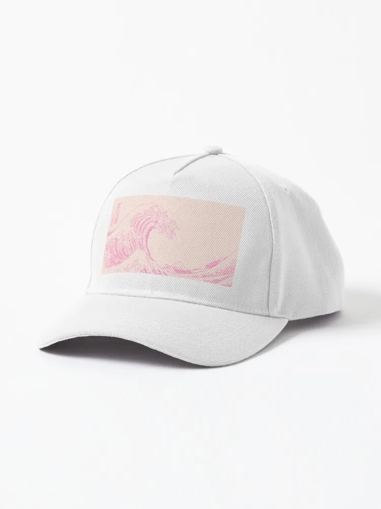 Great Wave Pink Gamer Aesthetic Cap For Women Men Hip Hop Cap Street Baseball Hat New Fashion Hat