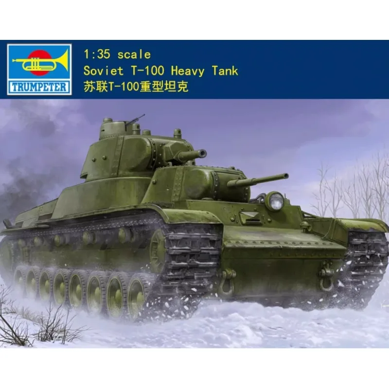 

Танк Т-100 (СССР) Trumpeter 09590, масштаб 1/35, военная сборная модель, набор для самостоятельной сборки, игрушка для коллекции, подарок на день рождения