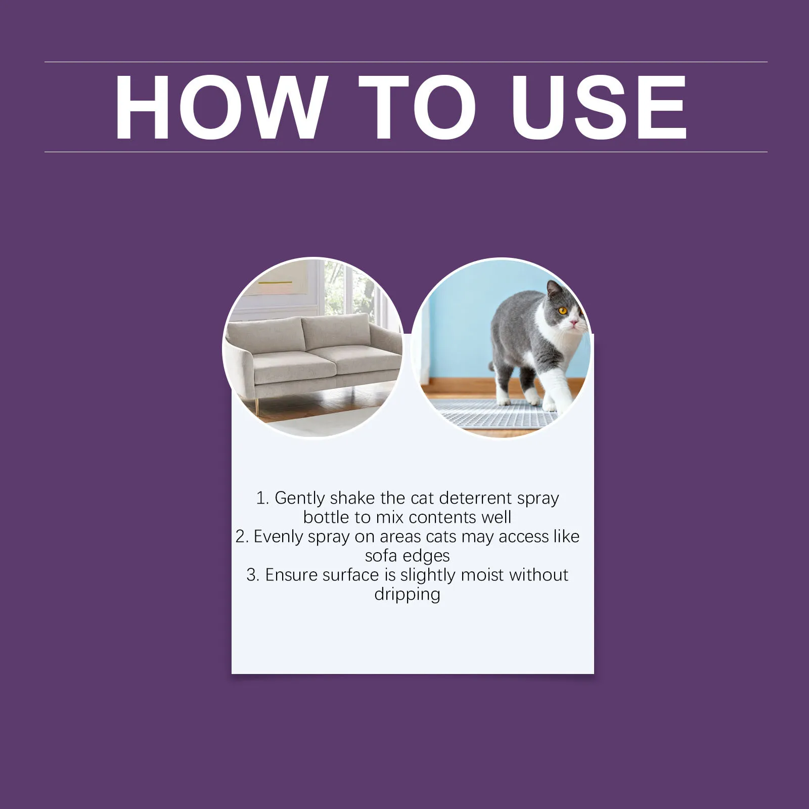 Cat Repellents Spray For Furniture Protect With Natural Plant Formula And Long Lasting Effect