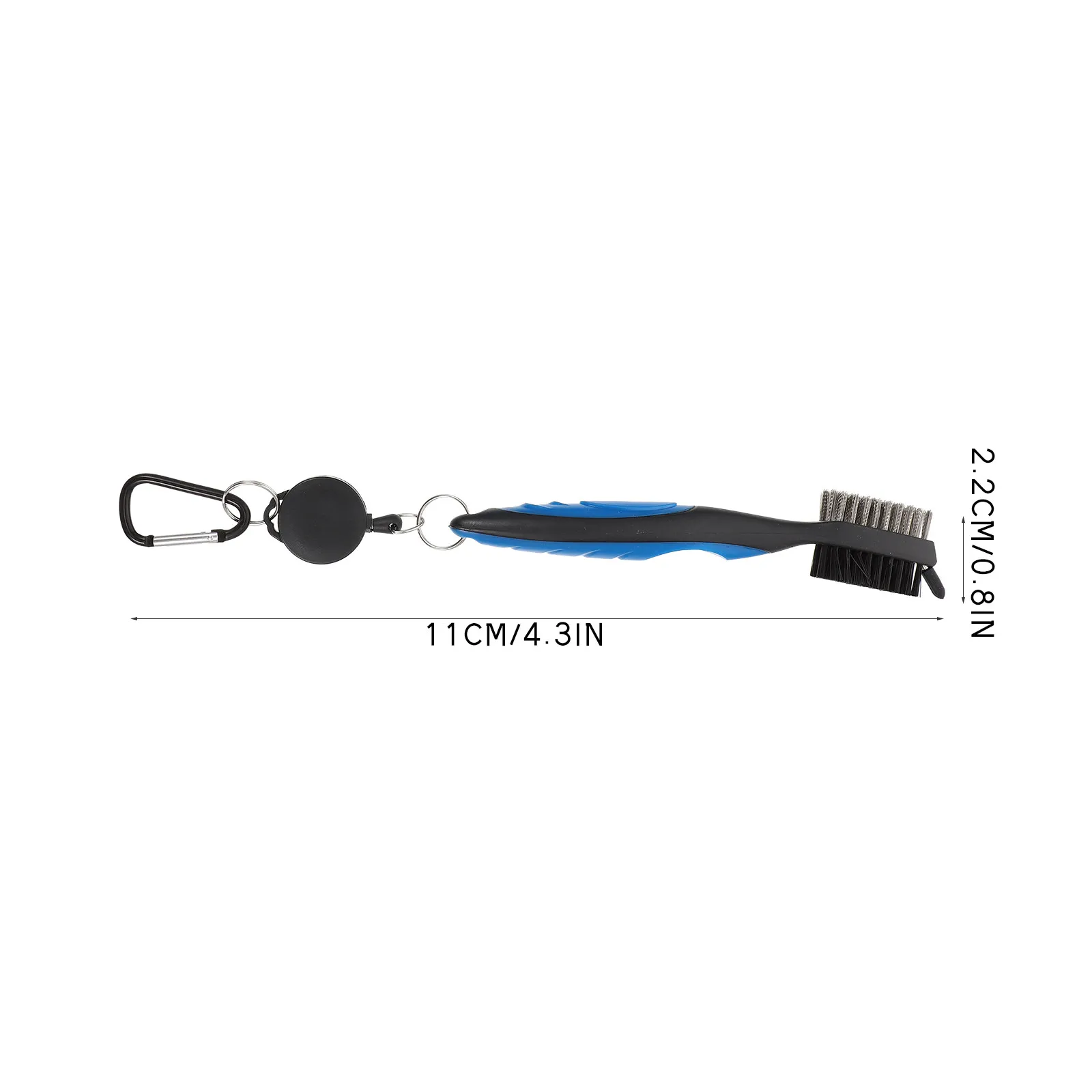 1Set Efficient Golf Club Cleaner Kit Double Sided Brush Stainless Steel Groove Cleaner Lightweight Compact Design Affordable
