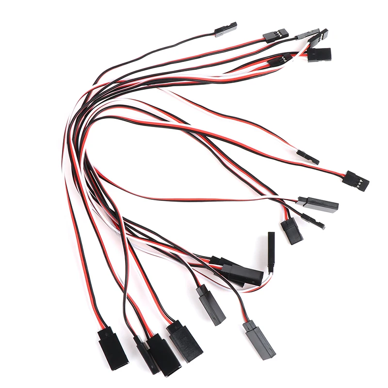 Cable de extensión Servo de 30cm, 10 Uds., para RC Futaba JR macho a hembra