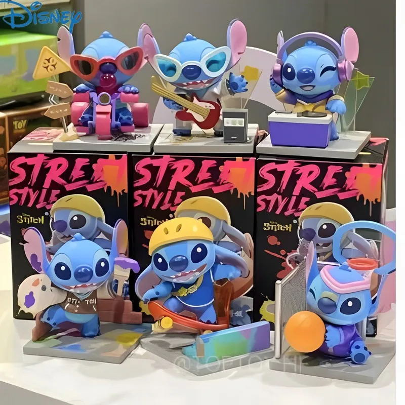 

Disney Stitch Street Series глухая коробка загадочная коробка, фигурка модели, статуэтка, игрушки для подруг, рождественские игрушки