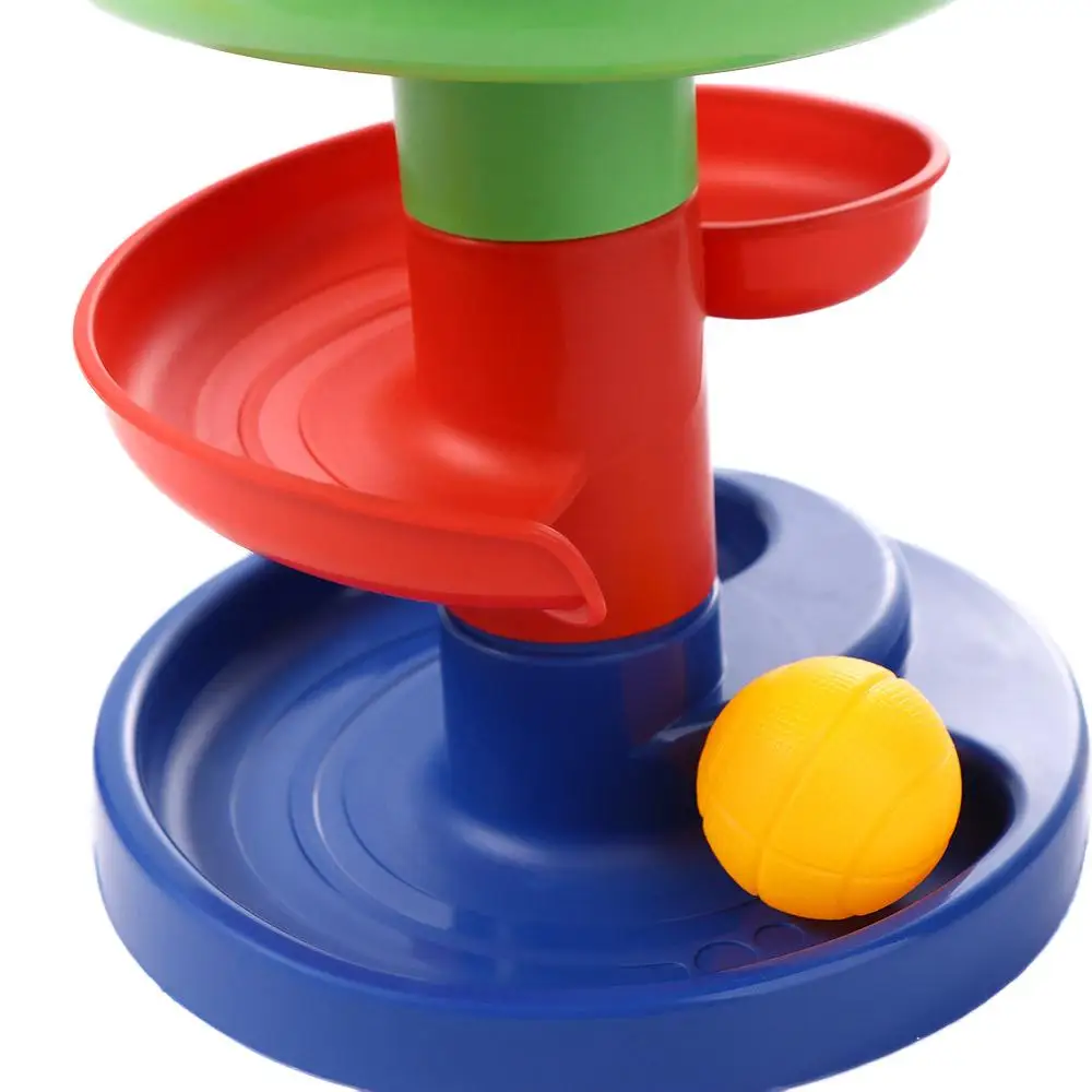 Toys Rolling Ball Toy Entertainment Educational Toys Spin Track Toy Set Rotating Track Set Ball Drop Roll Swirling Tower