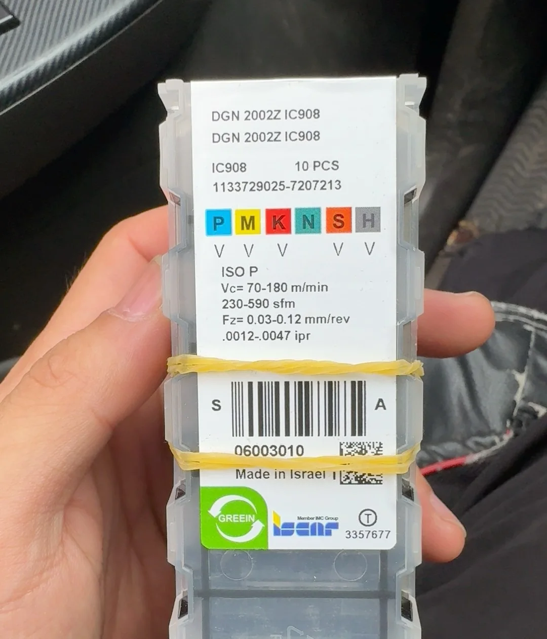 

Hard alloy cutting blades DGN2002Z IC908