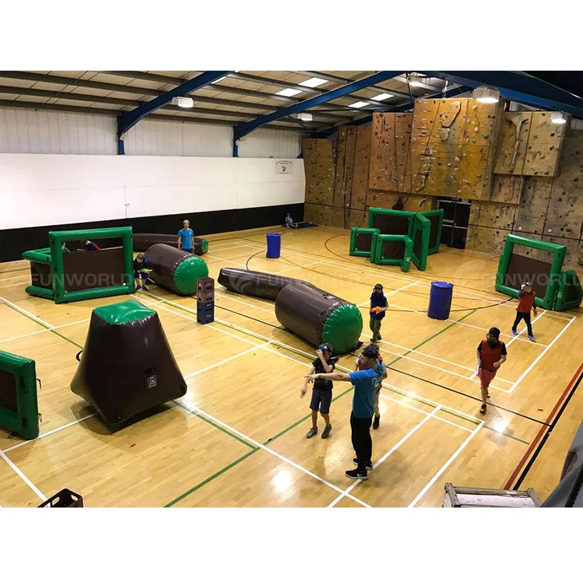 Commercial Outdoor Sport Play Inflatable Paintball Air Bunkers Inflatable Tactical Cs Shoot Game Inflatable Paintball Bunkers