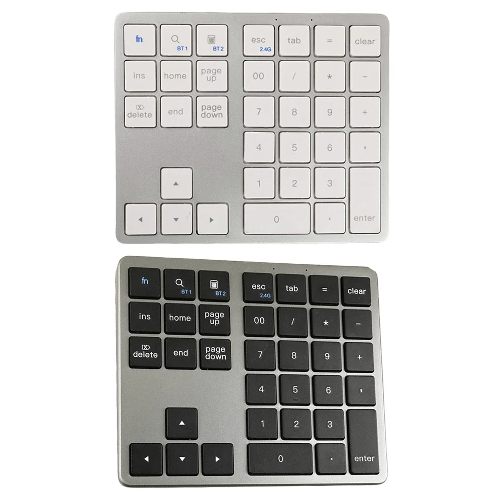 

2.4G Bluetooth-Compatible Wireless Numpad USB Rechargeable 35 Keys Ultra-thin Numeric Keypad for Android IOS Window
