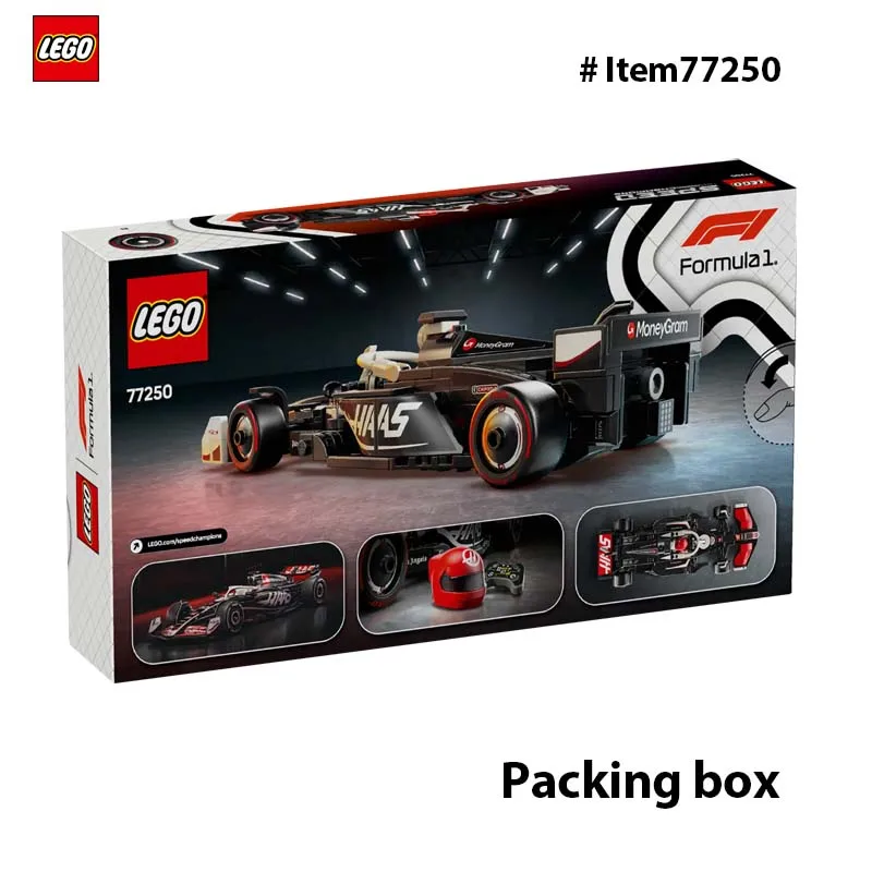 لعبة سيارة السباق LEGO 77250 Speed Champions MoneyGram Haas F1 Team VF-24 - مجموعة بناء للأطفال والأولاد والبنات، للأعمار من 10 سنوات فما فوق، 242 قطعة