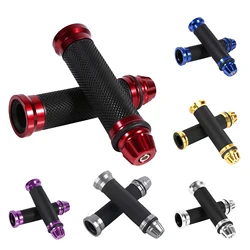 Handlebar Grips Motorcycle CNC Aluminum Rubber Handlebar Hand Grips for 7/8